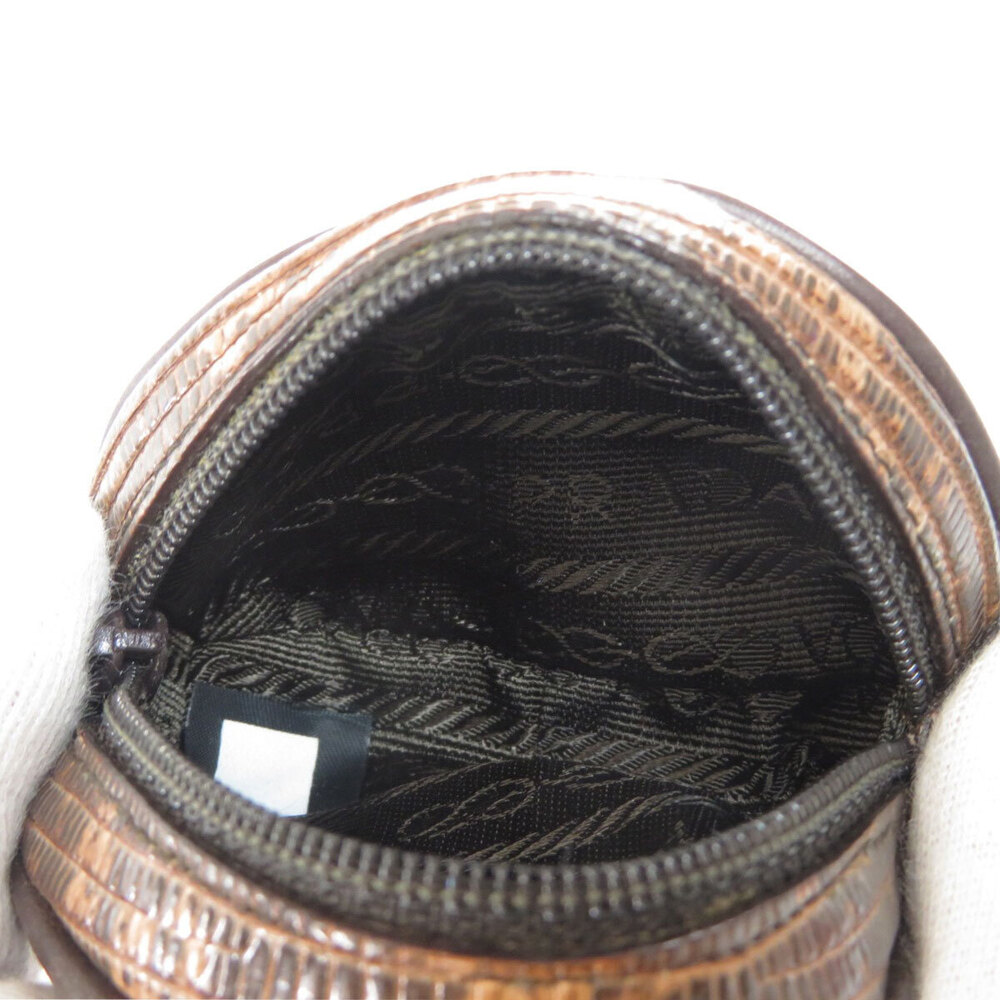 Prada logo plate Wallet python leather - image 5